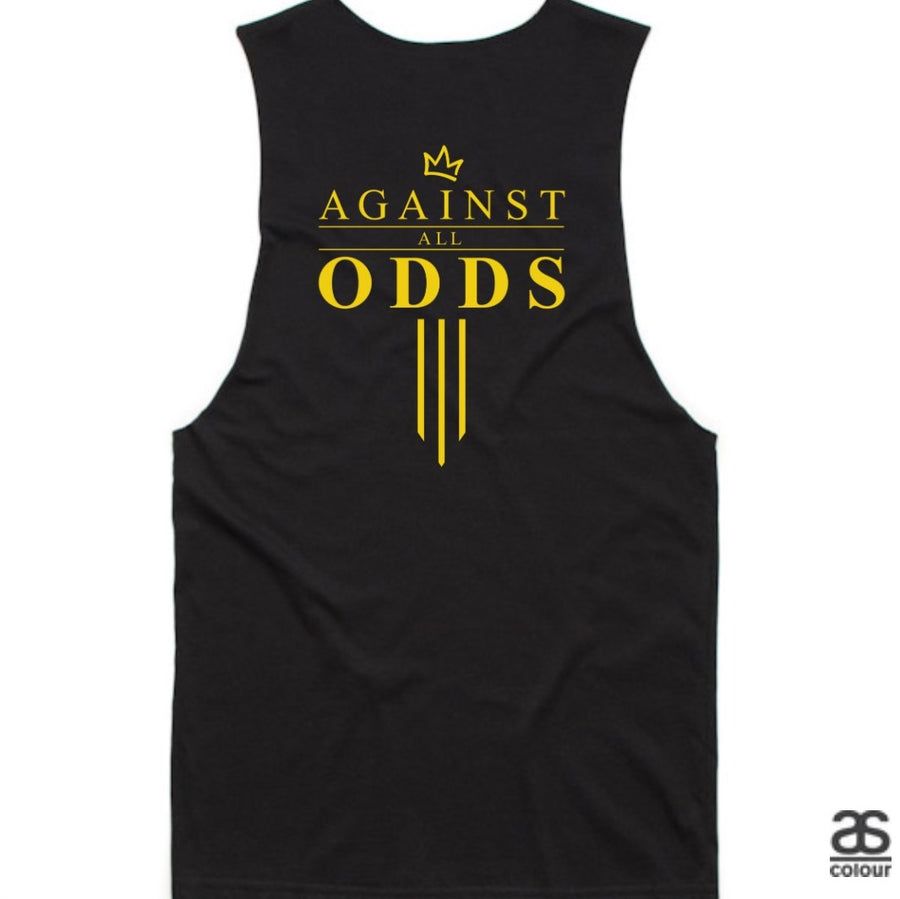 Against All Odds #03 Mens Tank (GOLD Print)