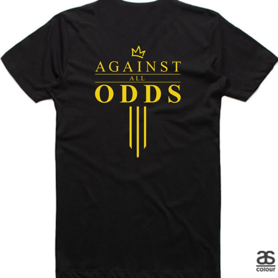 Against All Odds #03 Mens Tees (GOLD Print)