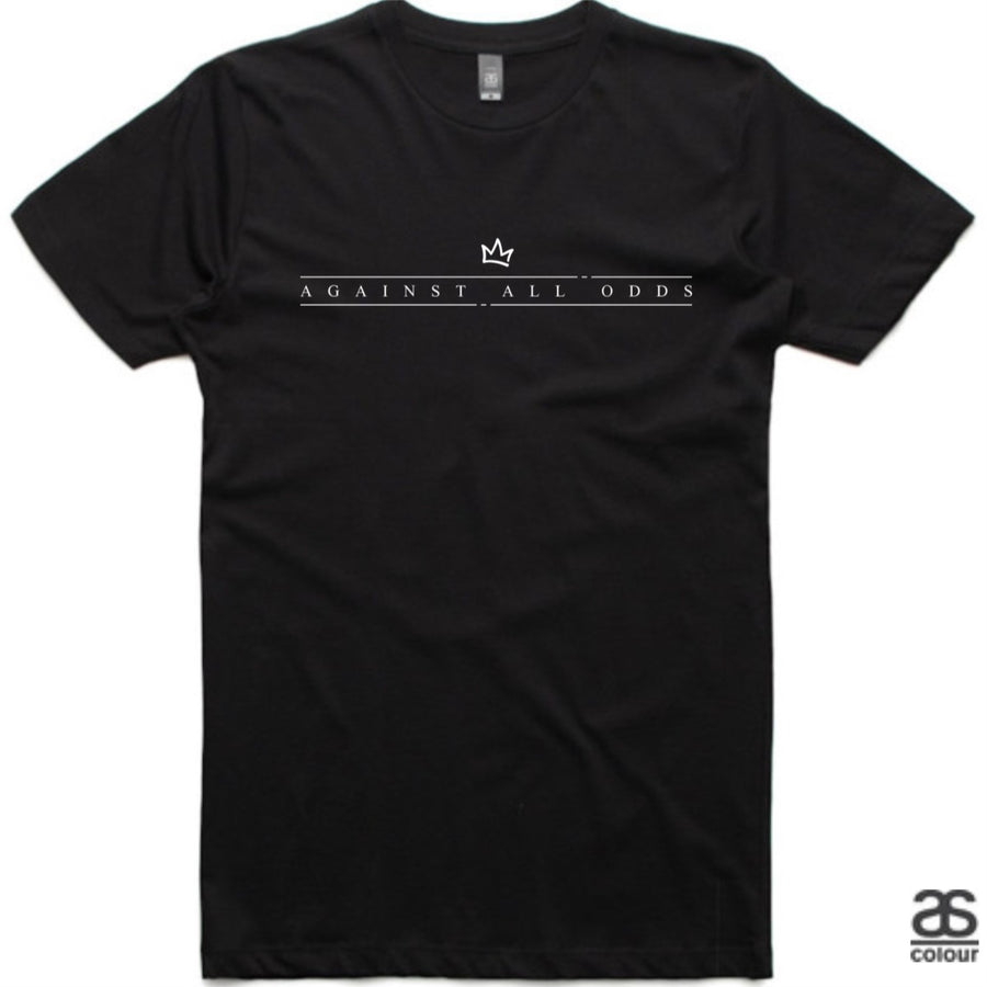 Against All Odds #01 Mens Tees (B&W Print)