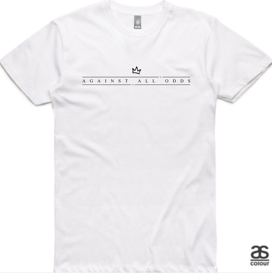 Against All Odds #01 Mens Tees (B&W Print)