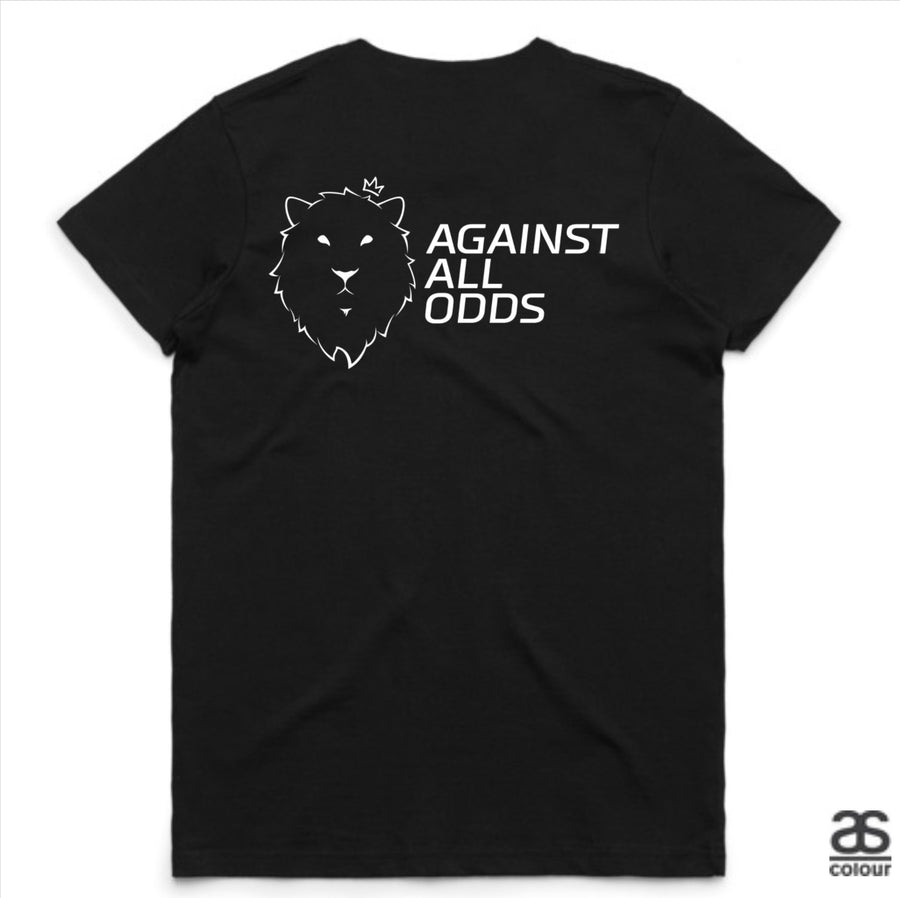 Against All Odds #02 Ladies Tees (B&W Print)