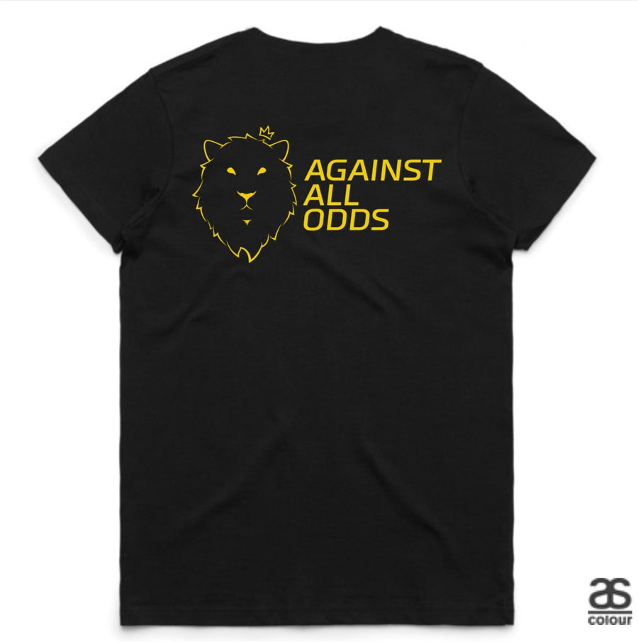 Against All Odds #02 Ladies Tee (GOLD Print)