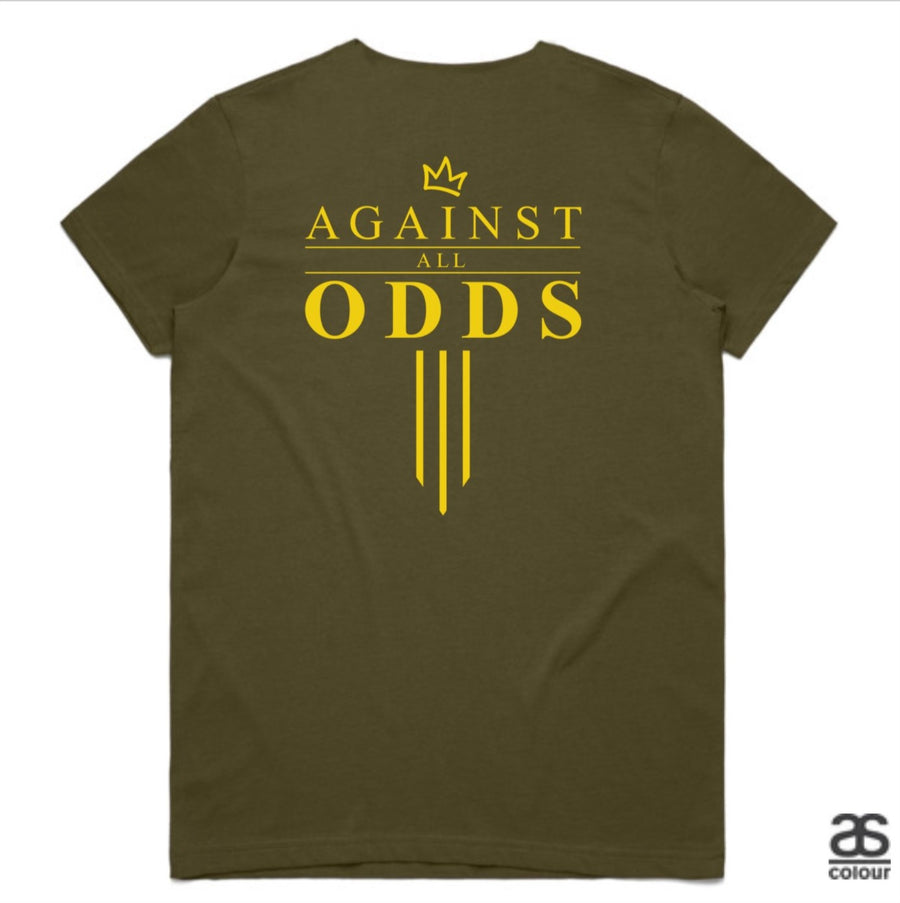 Against All Odds #03 Ladies Tee (GOLD Print)