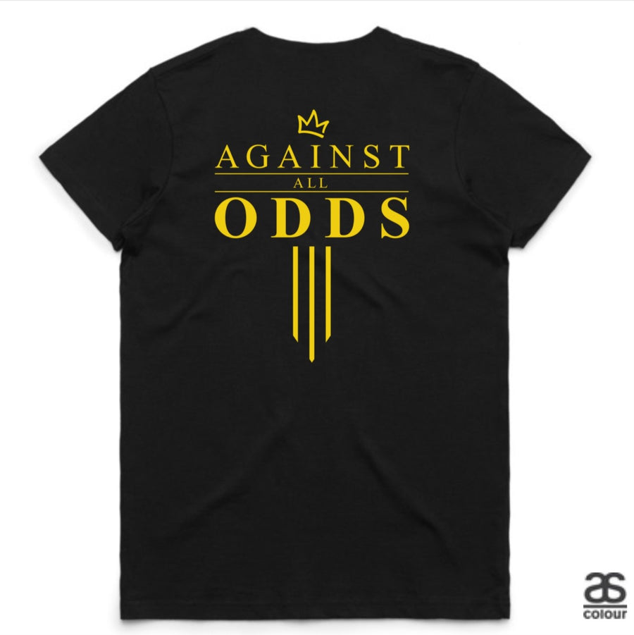 Against All Odds #03 Ladies Tee (GOLD Print)