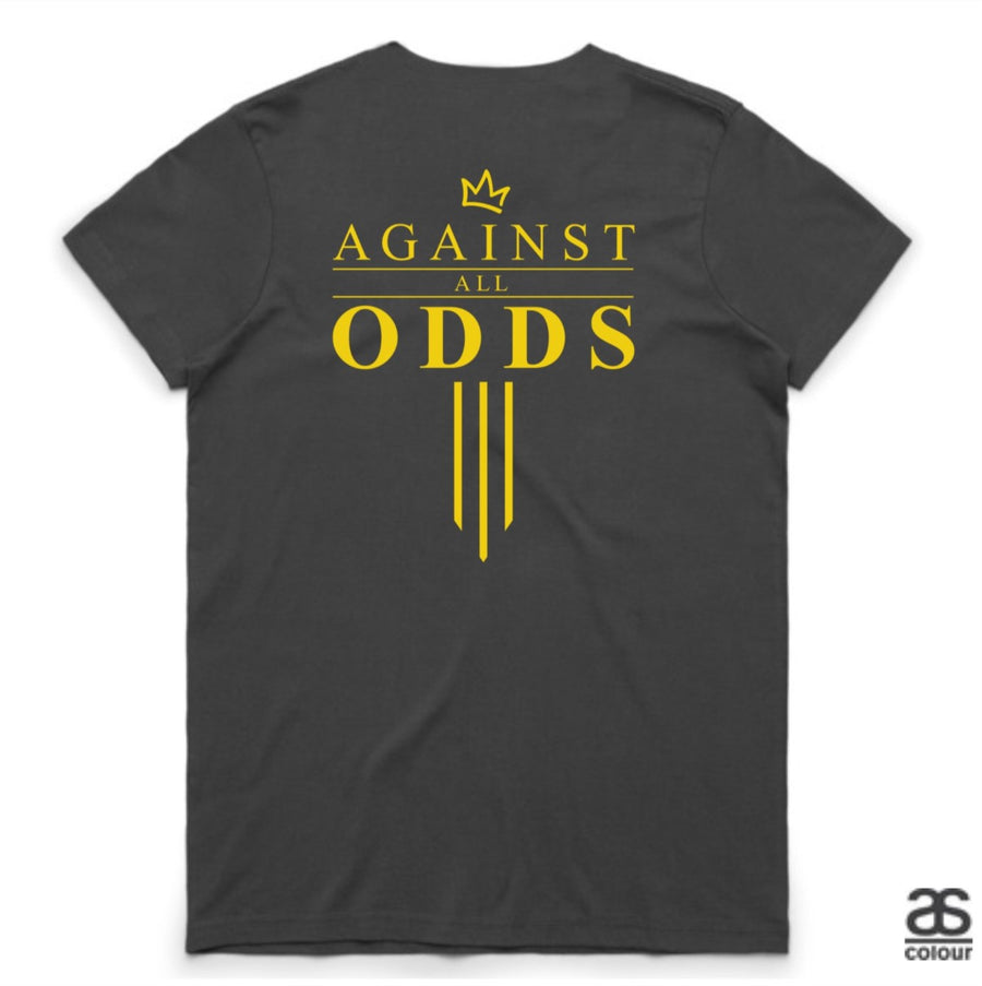 Against All Odds #03 Ladies Tee (GOLD Print)