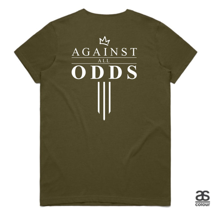 Against All Odds #03 Ladies Tees (B&W Print)