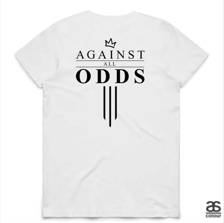 Against All Odds #03 Ladies Tees (B&W Print)