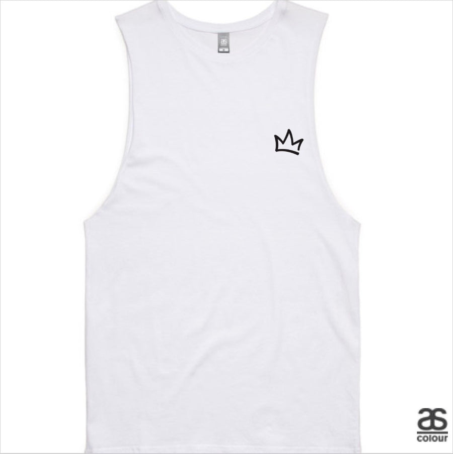 XK Crown (Mini) - Mens White Tank