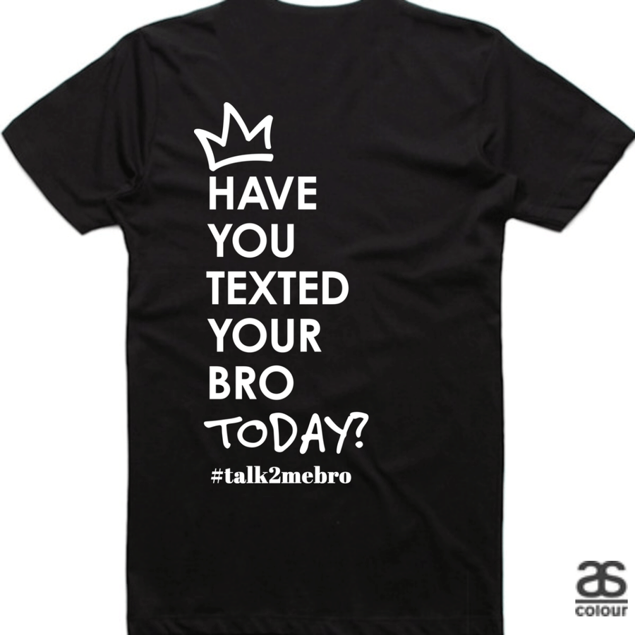 #T2MB Texted Today? - Mens Black Tee