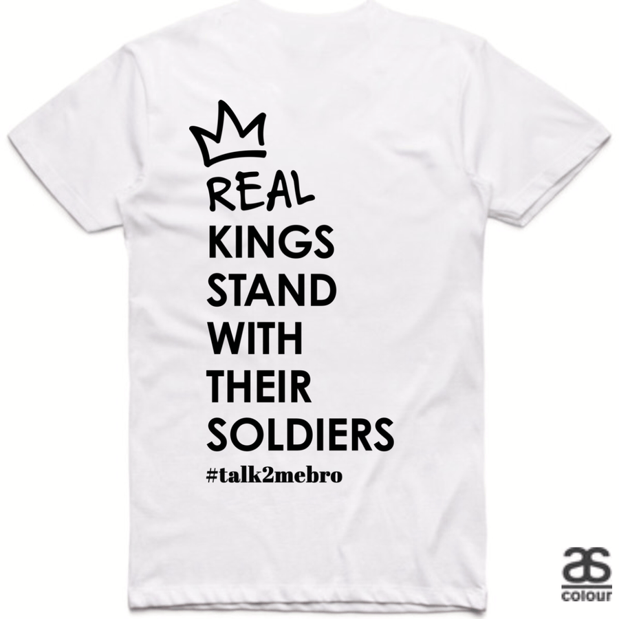 #T2MB Real Kings - Mens White Tee