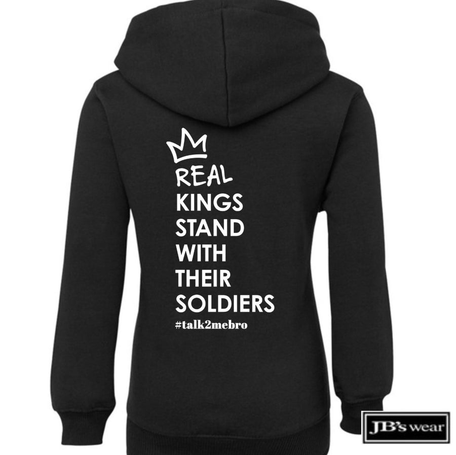 #T2MB Real Kings - Kids Black Hoodie