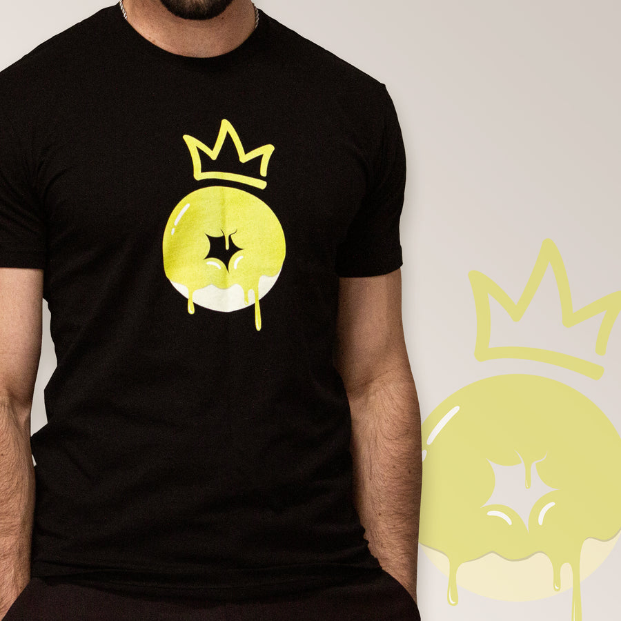 XK Gold Donut - Men’s Black Tee