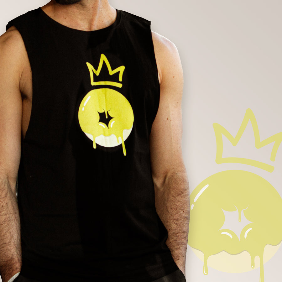 XK Gold Donut - Men’s Black Tank