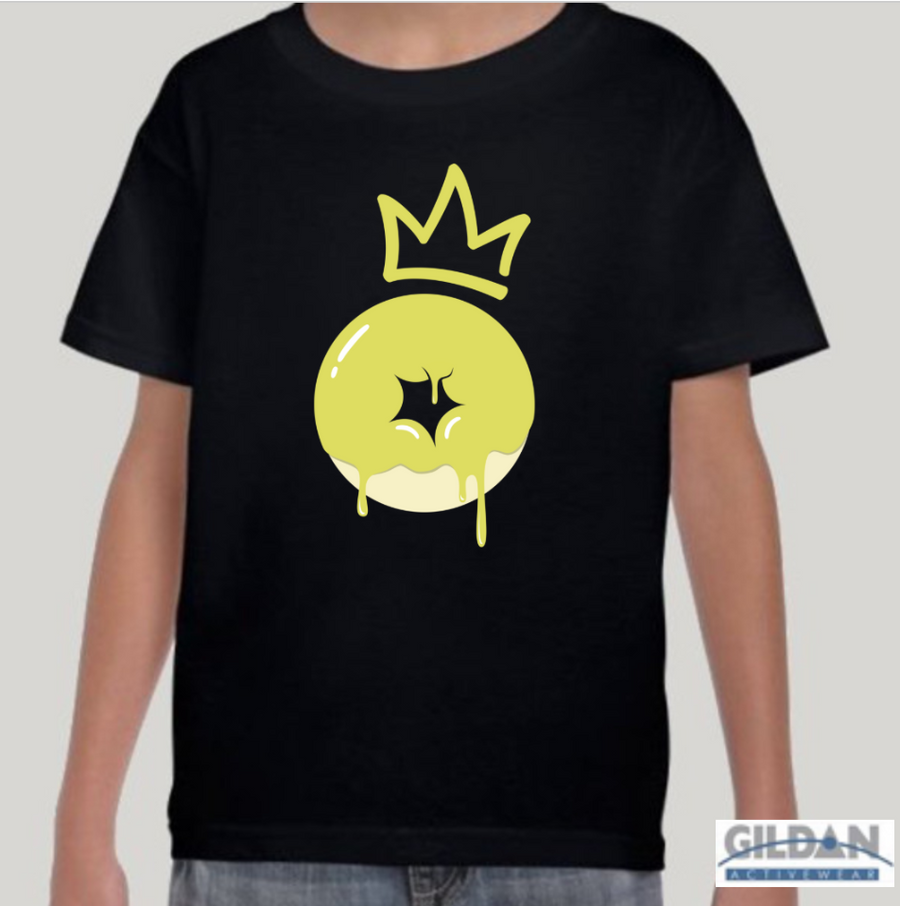 XK Gold Donut - Toddlers Black Tee